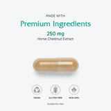 Vitanica Horse Chestnut Capsules on a wooden table