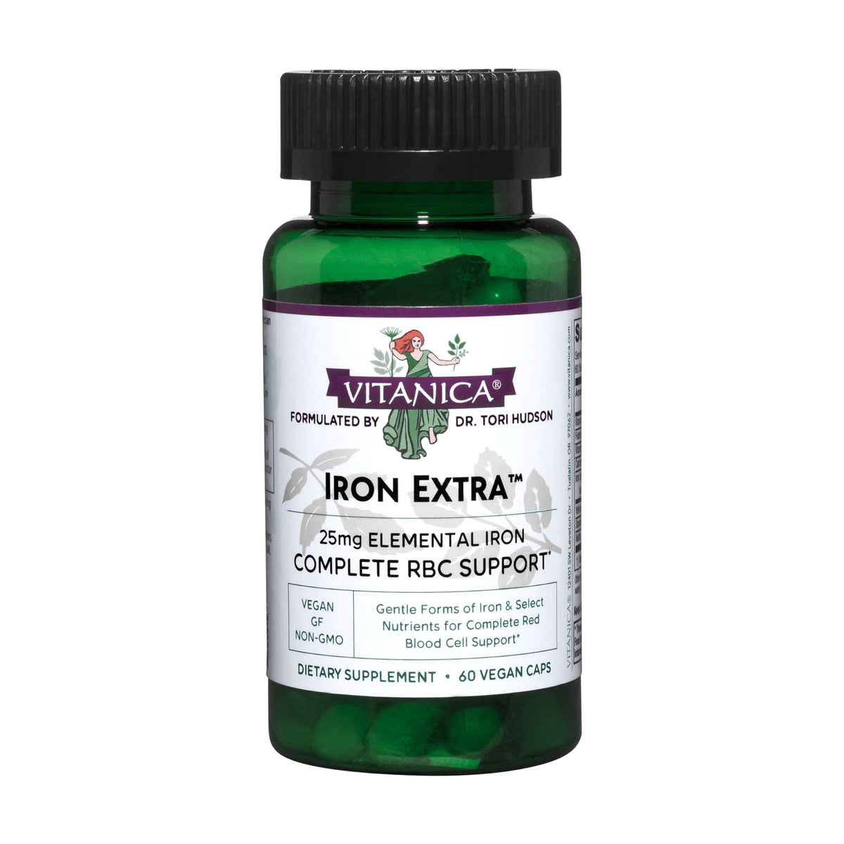 Vitanica Iron Extra 100g supplement bottle front view