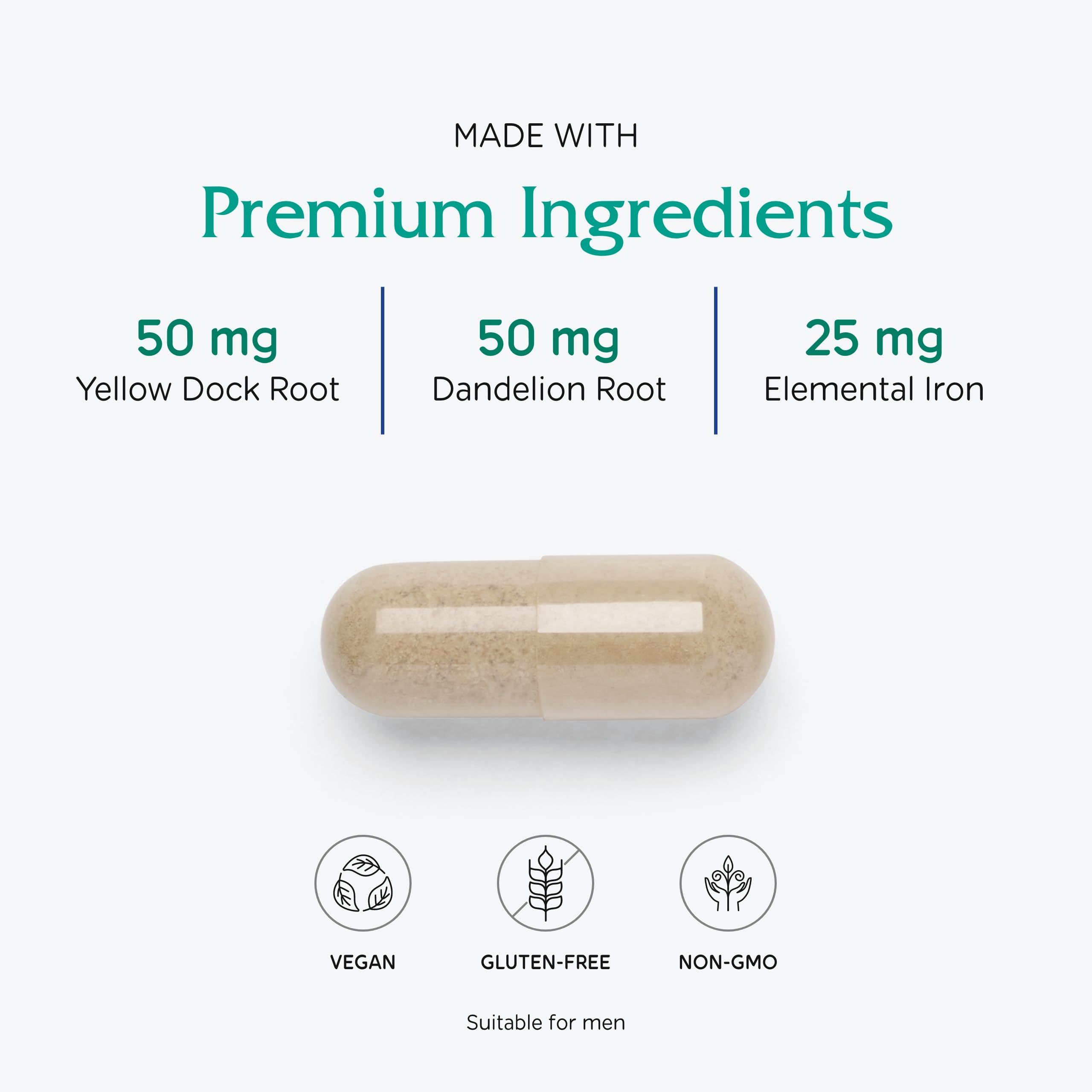 Vitanica Iron Extra 90 capsules opened bottle