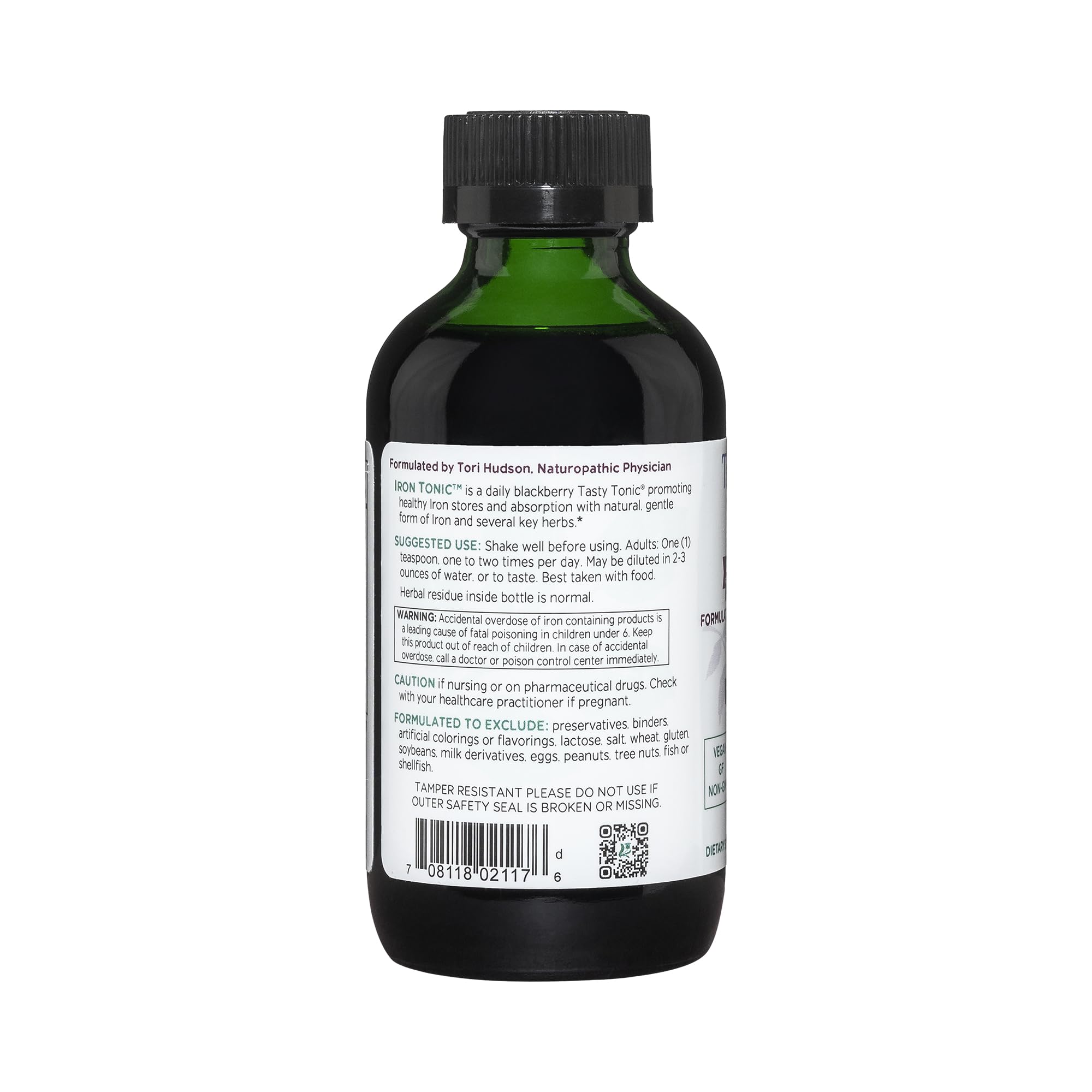 Vitanica Iron Tonic 227g ingredients list