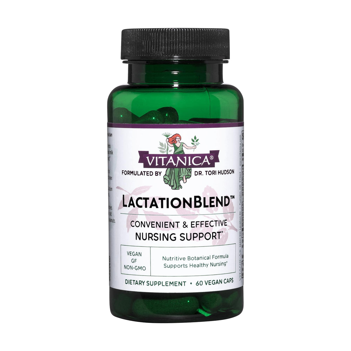 Vitanica LactationBlend Milk Thistle Supplement 60 Capsules front view
