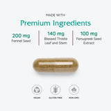 Vitanica LactationBlend Milk Thistle Supplement 60 Capsules ingredients list