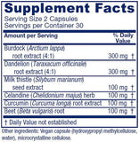 Vitanica Liver Extracts Supplement 60 Capsules side view