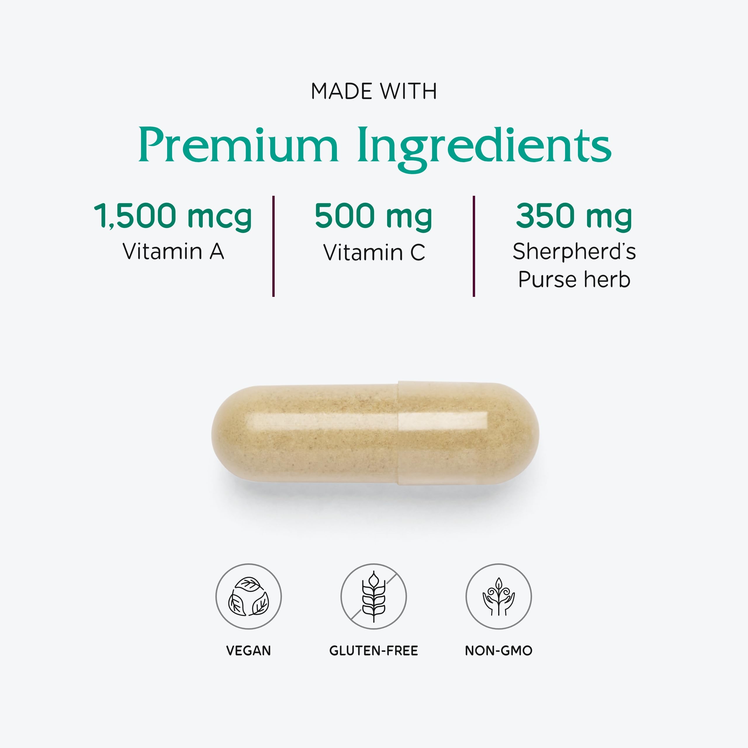 Vitanica Menstrual Support Blend 86g capsules ingredients list