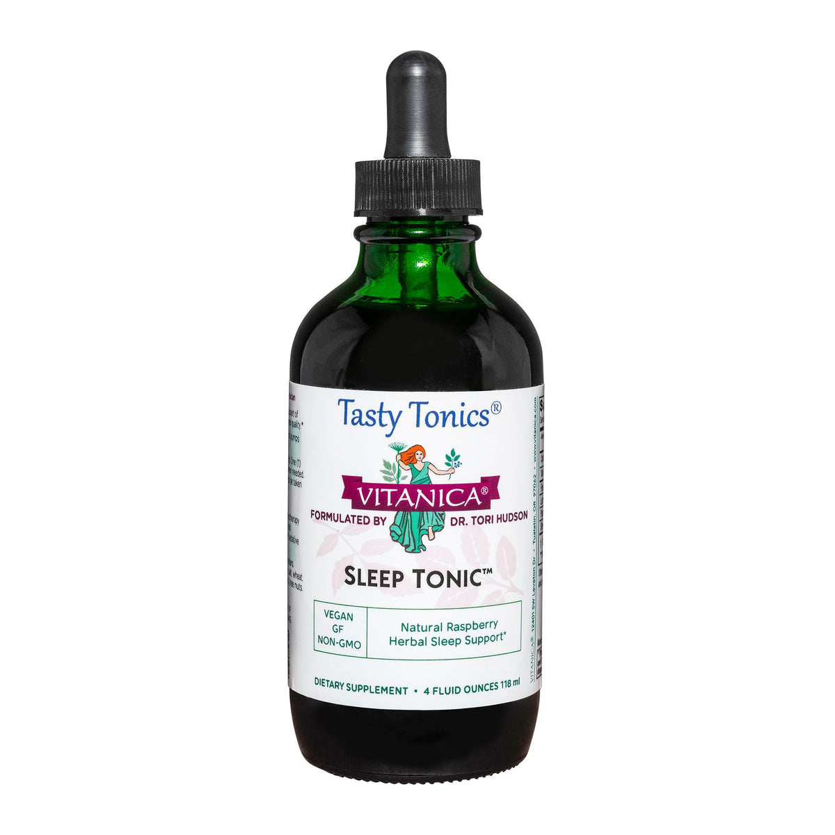 Vitanica Nightly Liquid 156g bottle front view