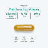 Vitanica OC Companion ingredients list on packaging