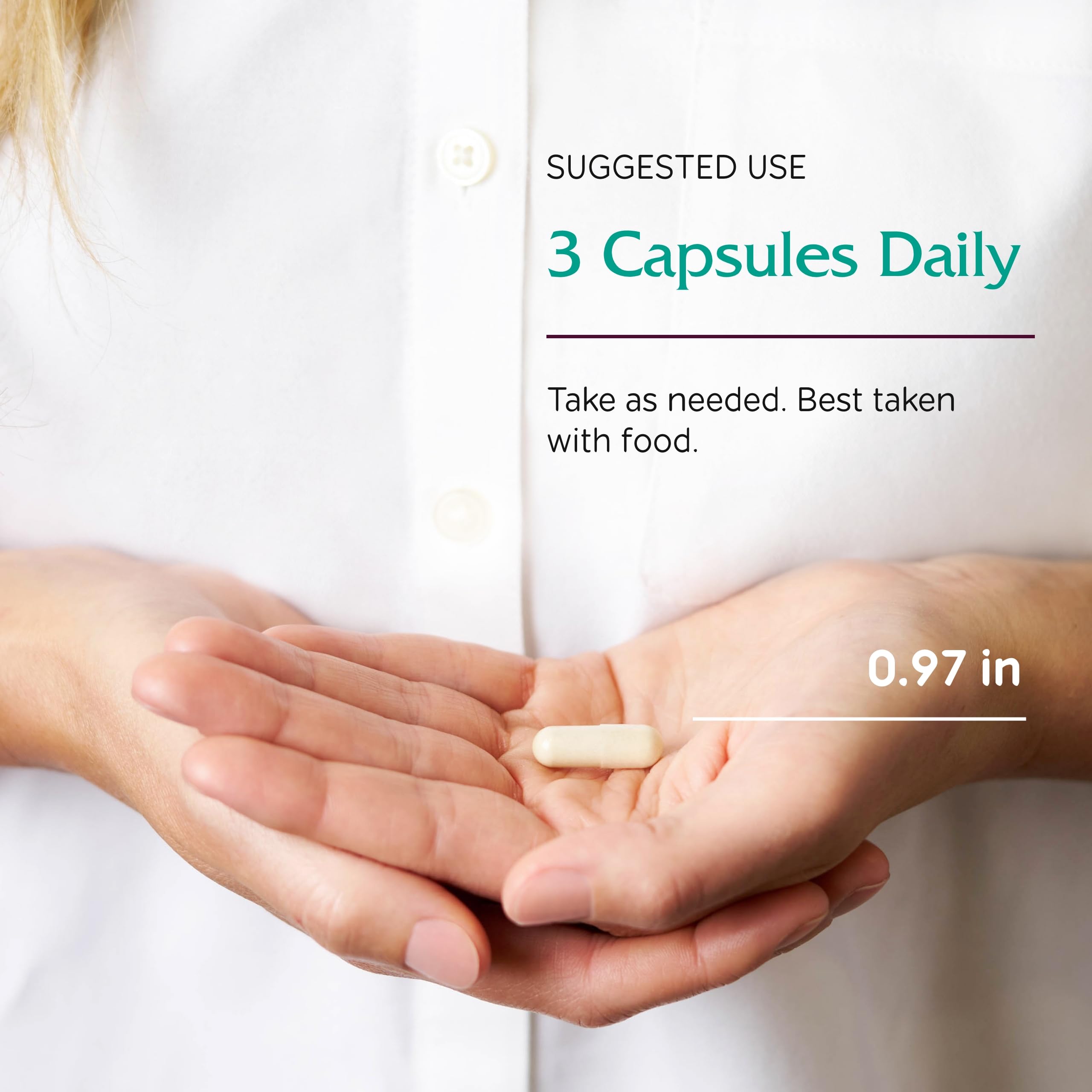 Vitanica Opti-use supplement bottle side view