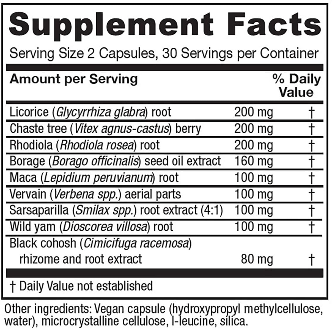 Vitanica Ovulation Support Supplement 68g side view
