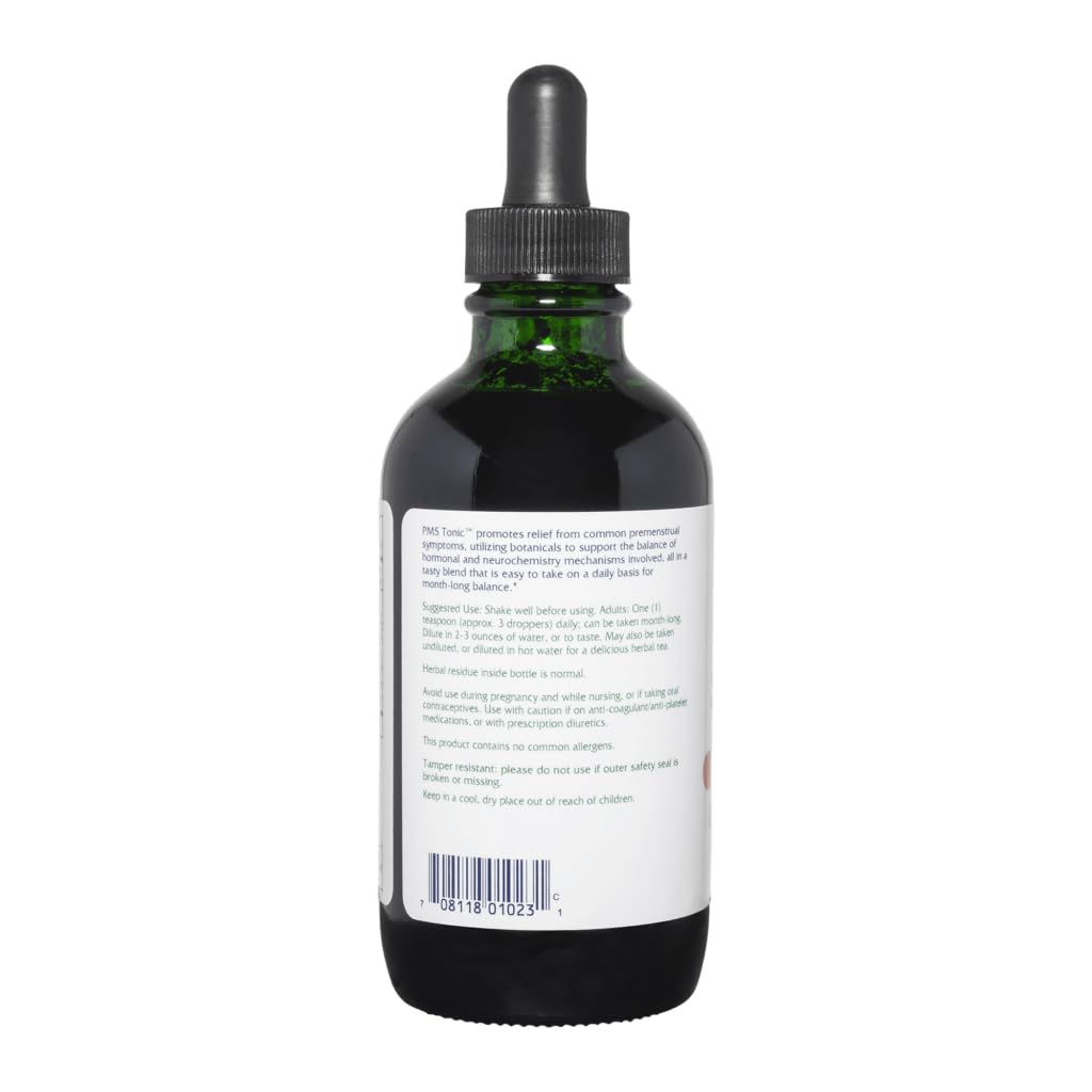 Vitanica PMS Relief Tonic 249g showing the liquid inside