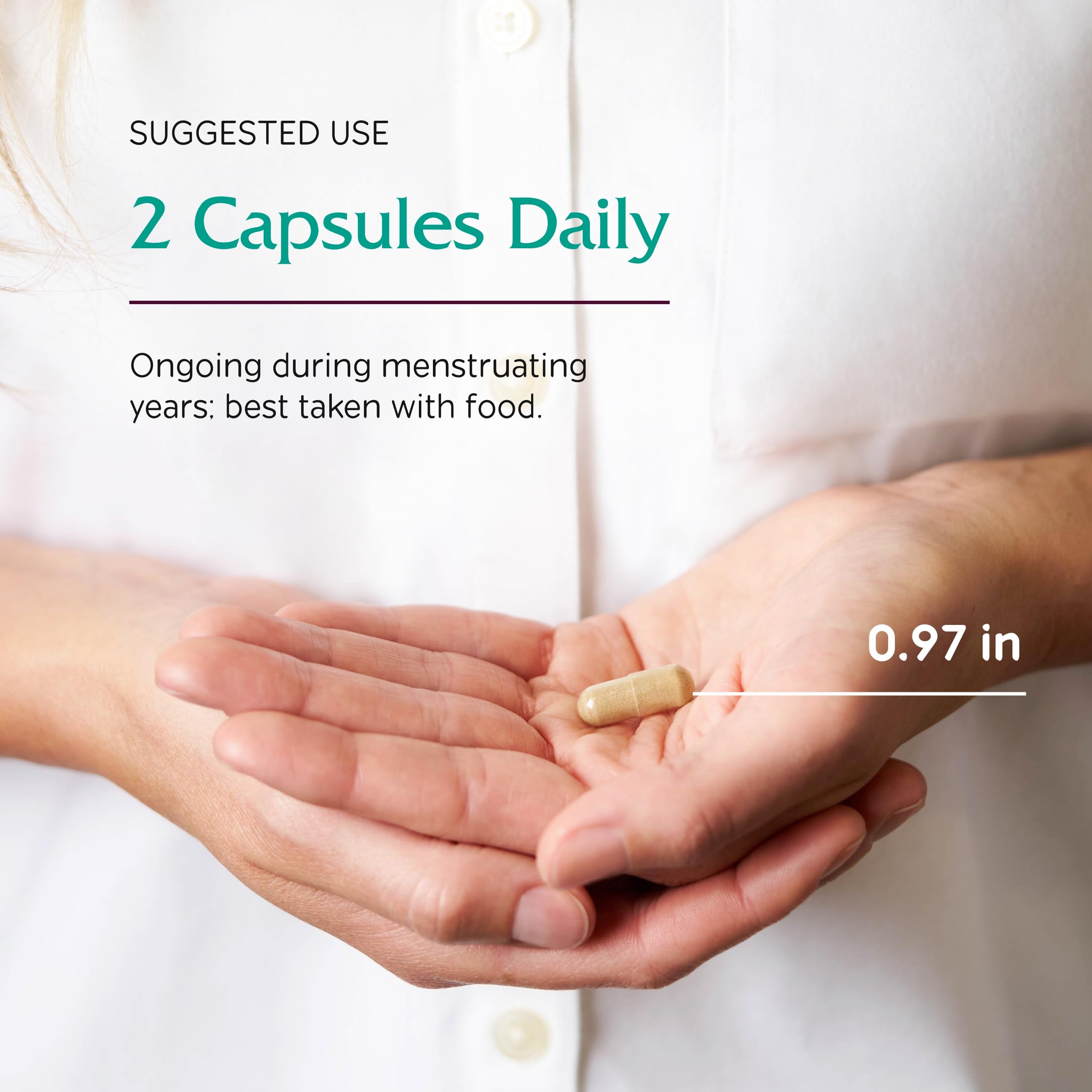 Vitanica Premenstrual Support Capsules close-up of capsule