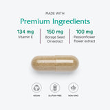 Vitanica Premenstrual Support Capsules packaging on a table