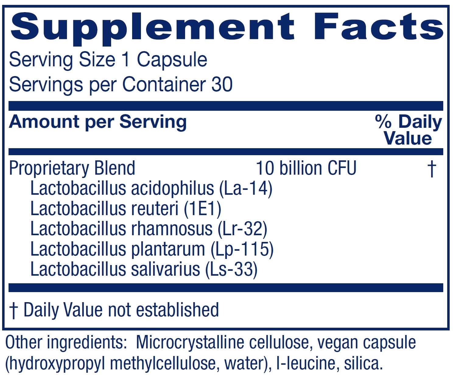 Vitanica Probiotic Blend Capsules 10 Billion CFU packaging