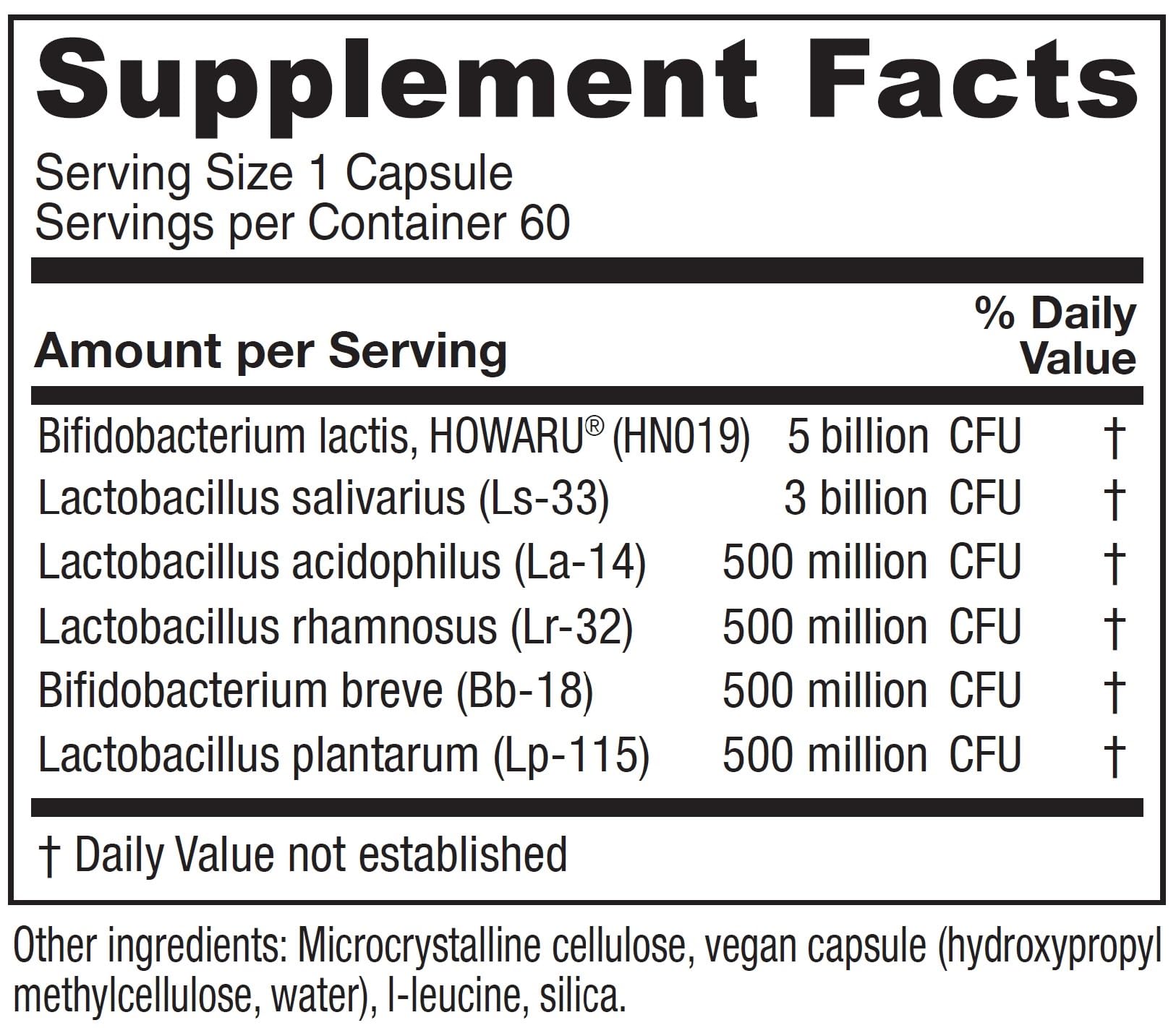 Vitanica Probiotic Capsules 60 count bottle