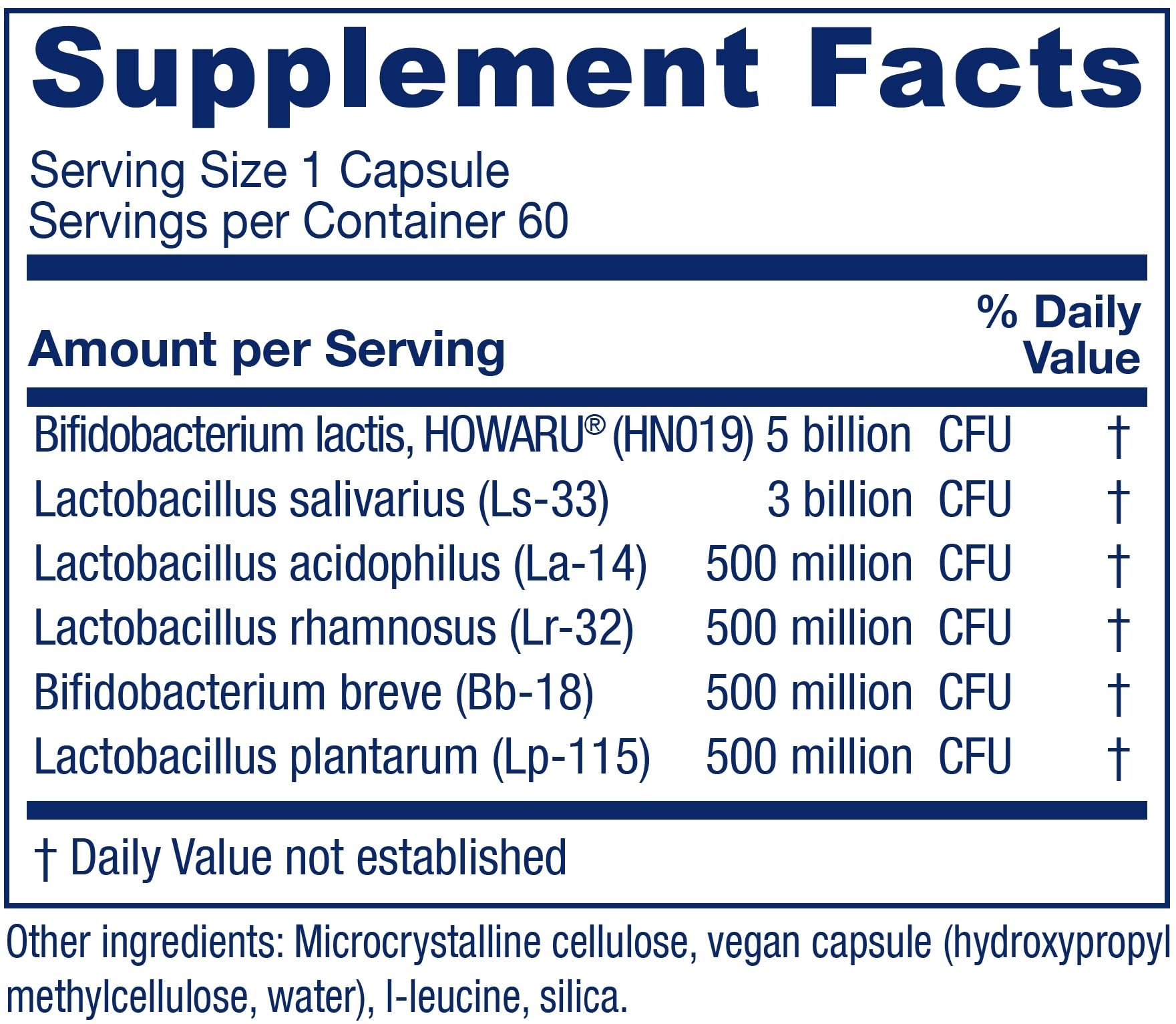 Vitanica Probiotic Capsules side view showing capsule details