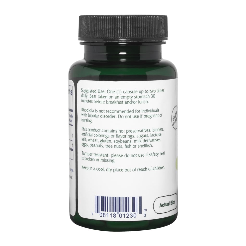Vitanica Rhodiola Extract Plus capsules close-up