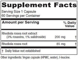 Vitanica Rhodiola Rosea Root Extract capsules side view