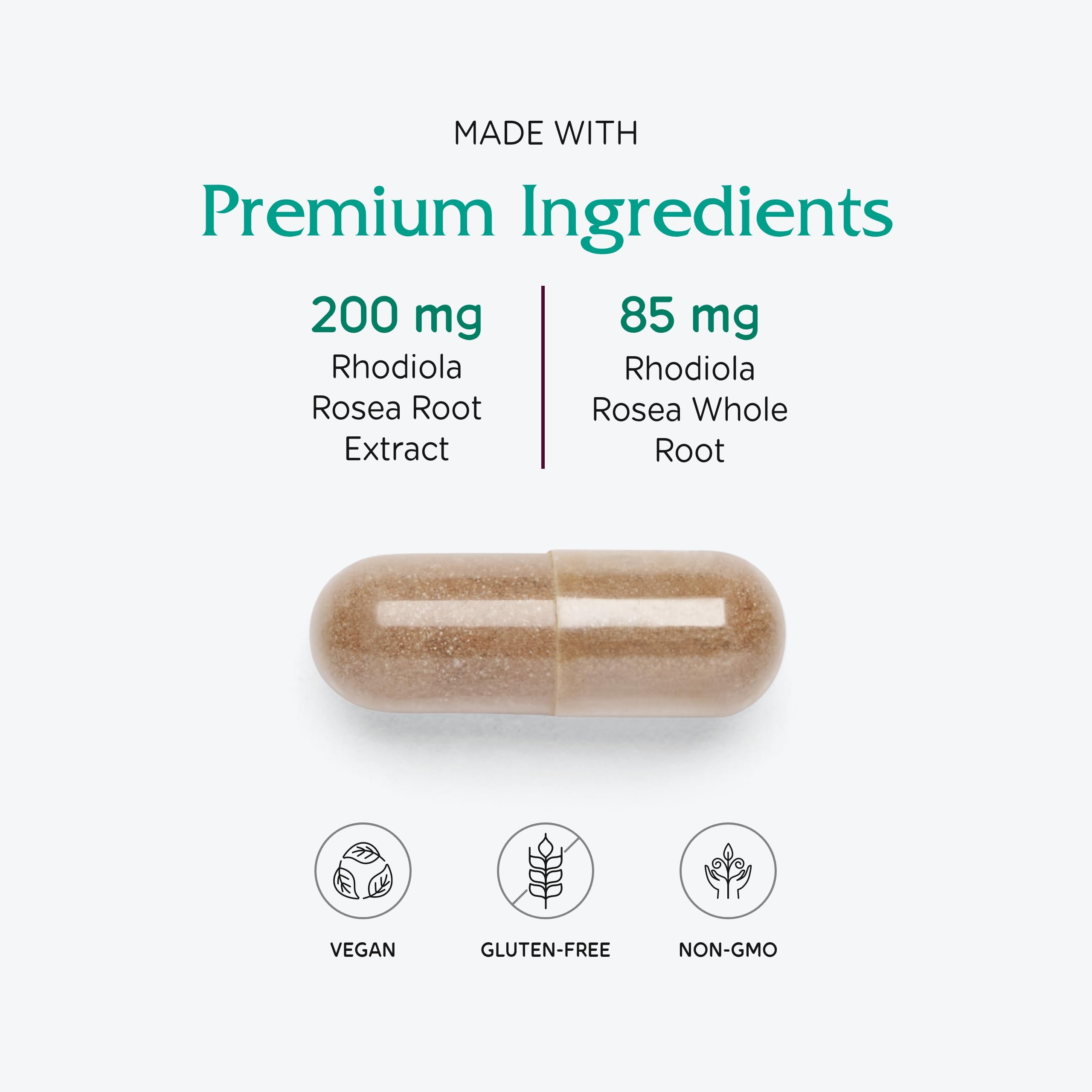 Vitanica Rhodiola Rosea Root Extract ingredients list