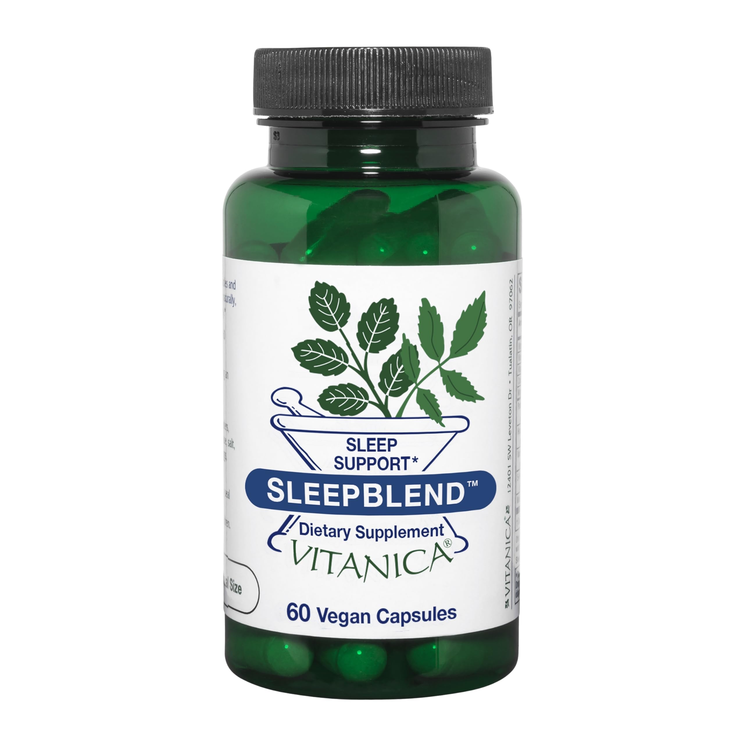 Vitanica Sleep Supplement Capsules 60 count front view