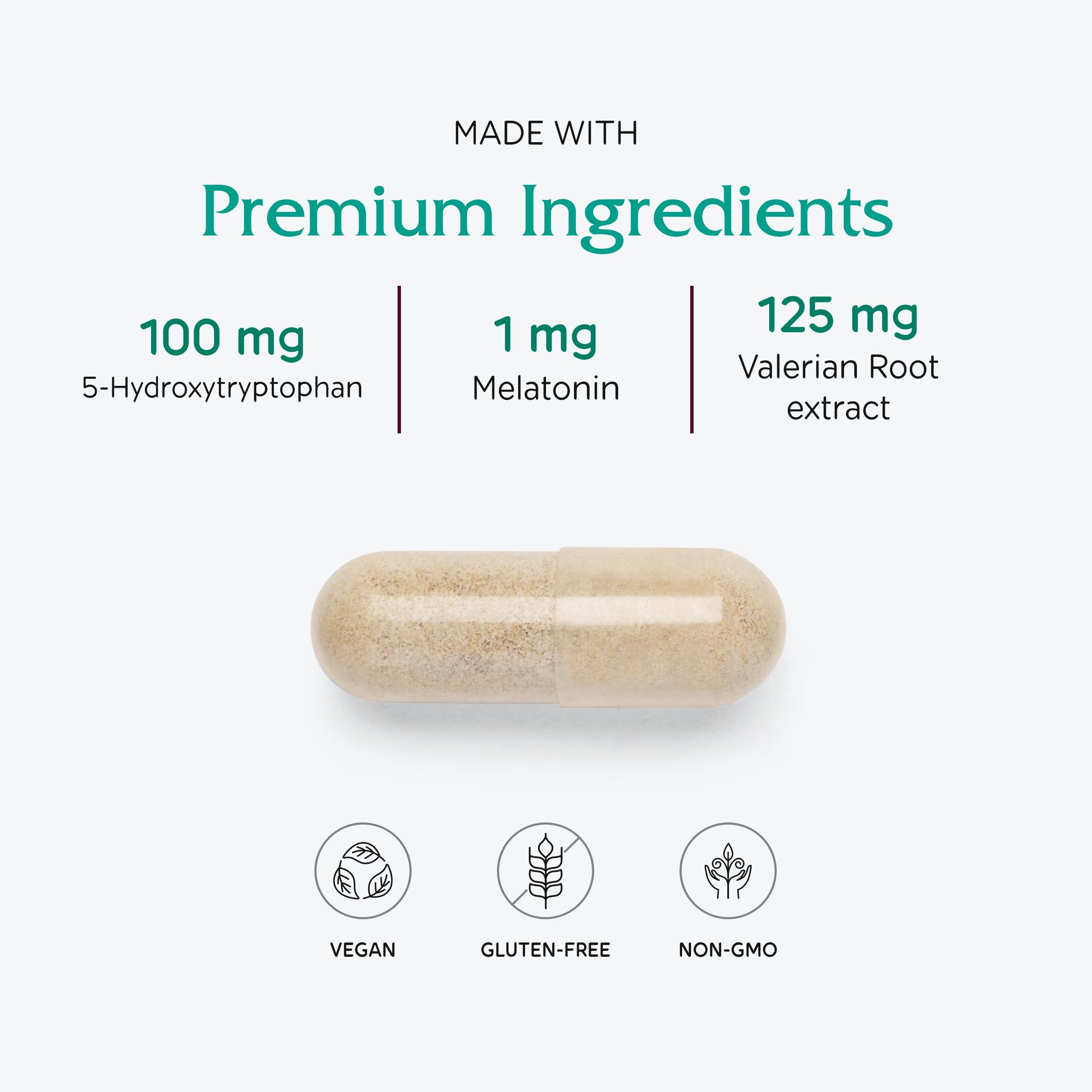 Vitanica SleepBlend ingredients list on packaging