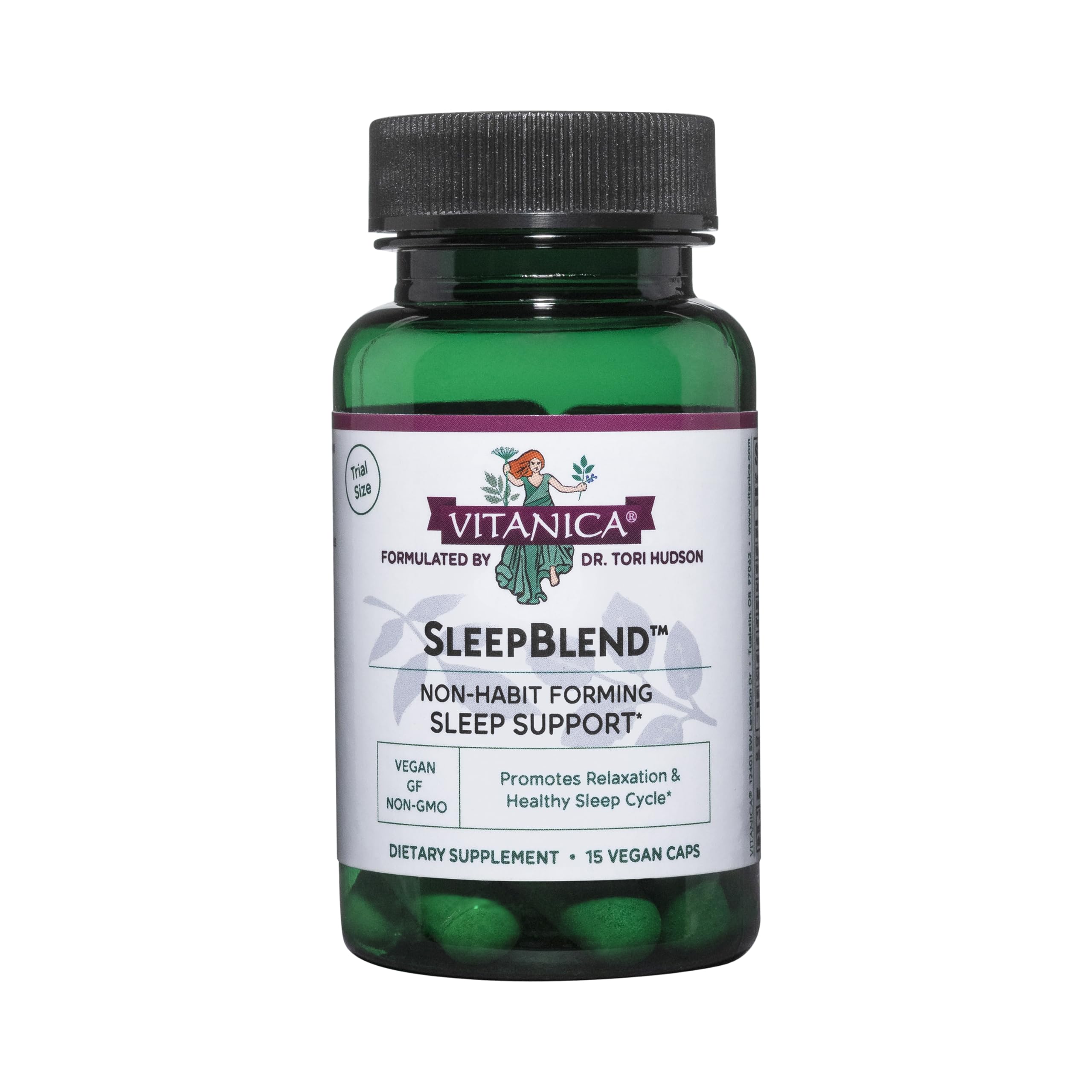 Vitanica SleepBlend vegan capsules front view