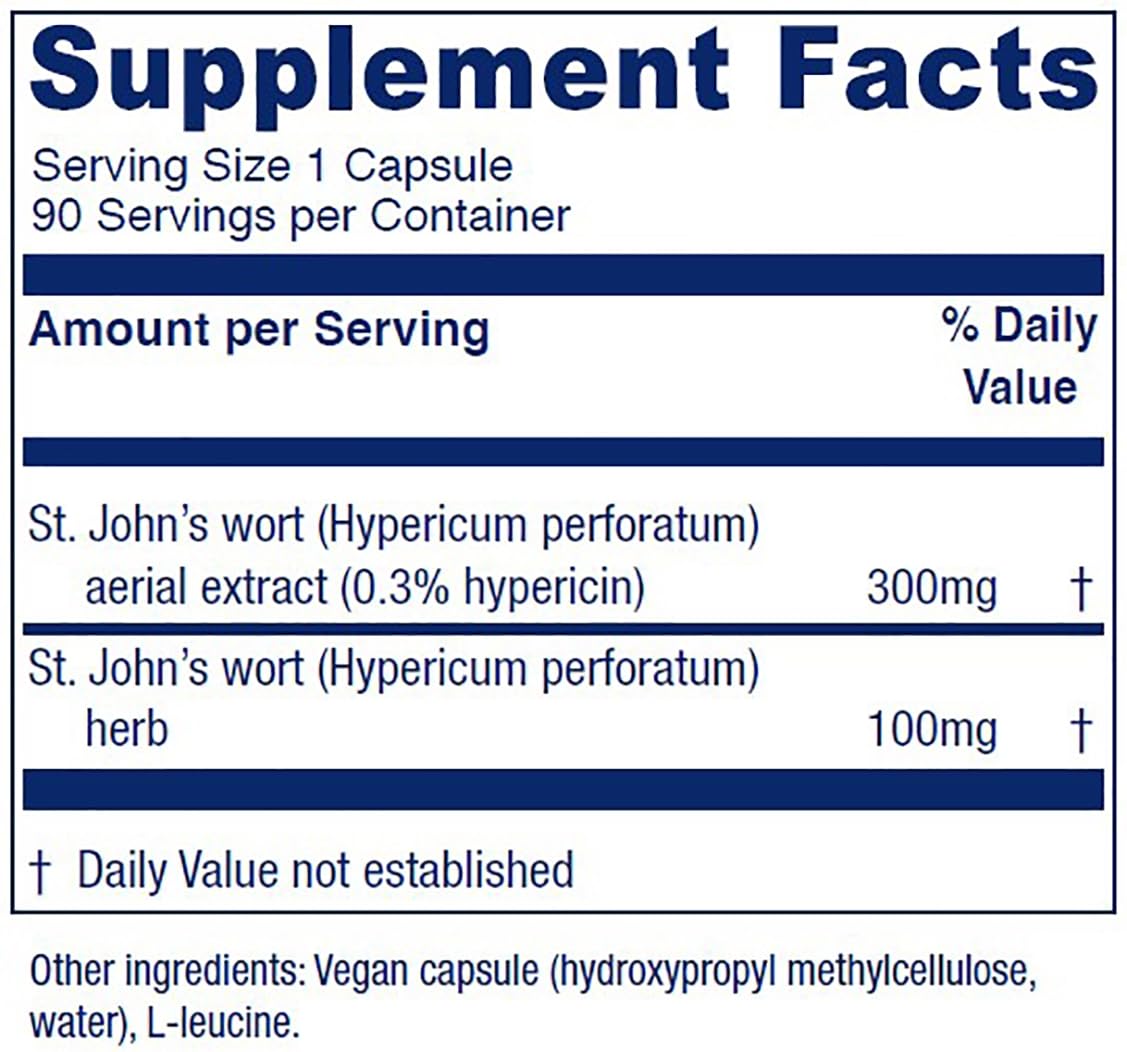 Vitanica St. John's Wort Capsules 300mg side view