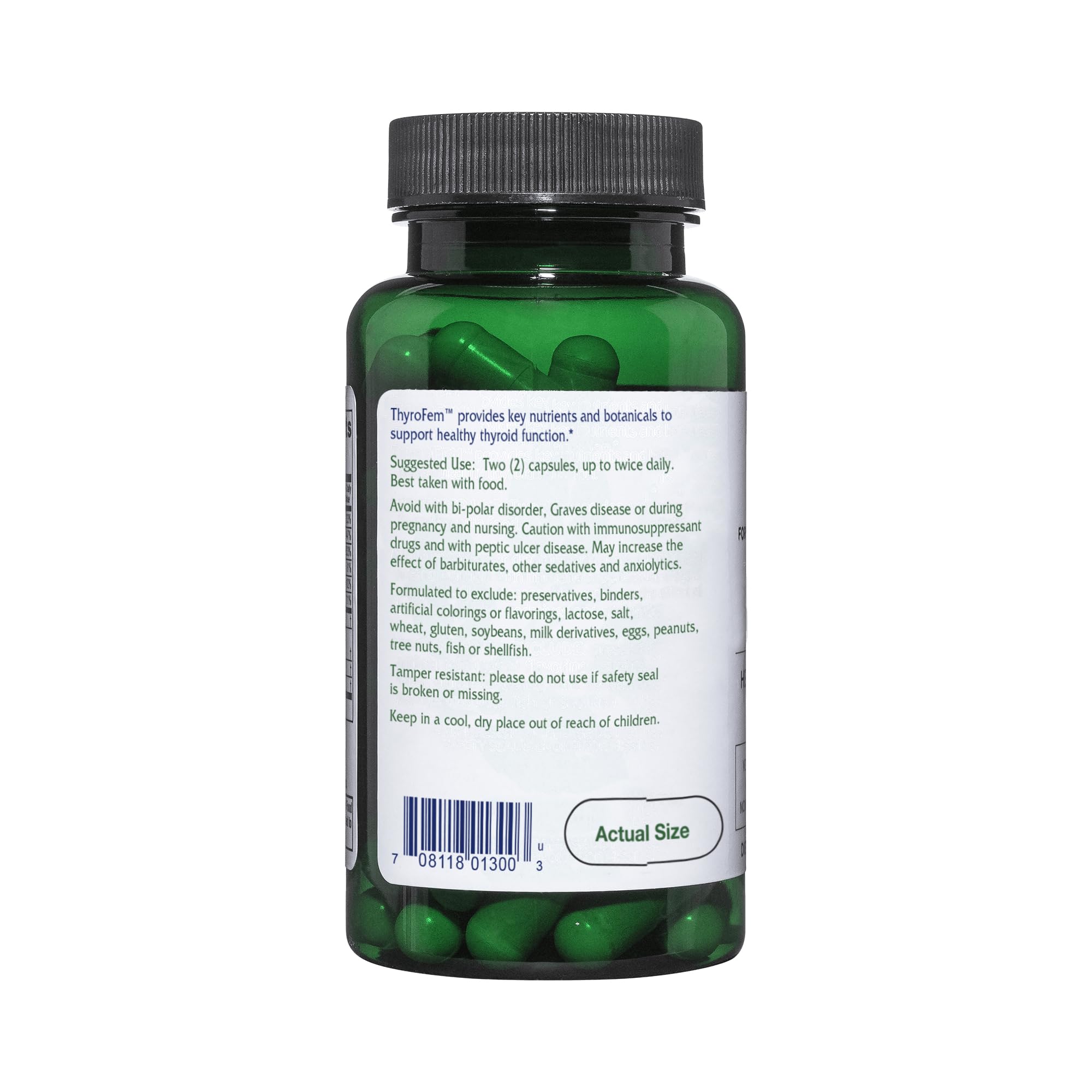 Vitanica ThyroFem bottle side view with label