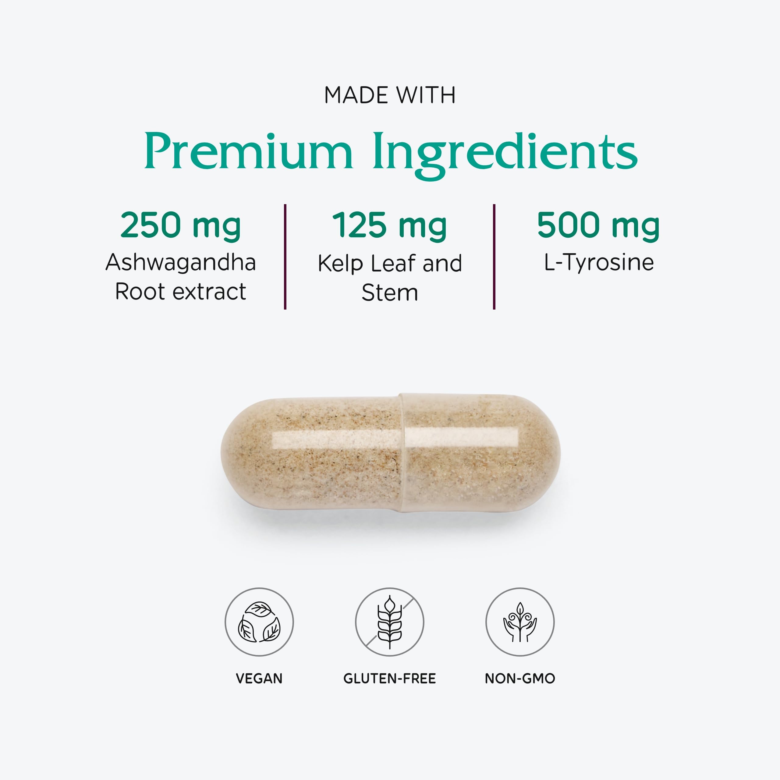 Vitanica ThyroFem ingredients list on packaging
