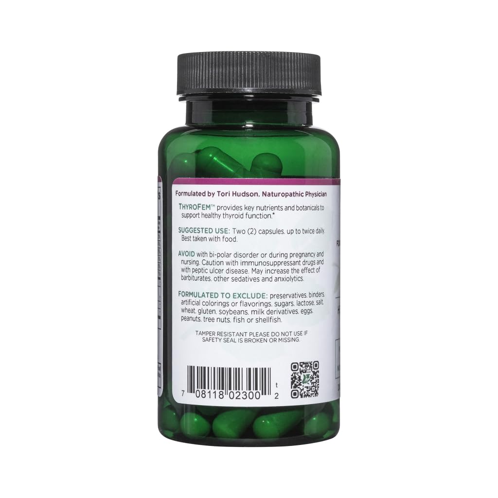 Vitanica ThyroFem supplement capsules close-up