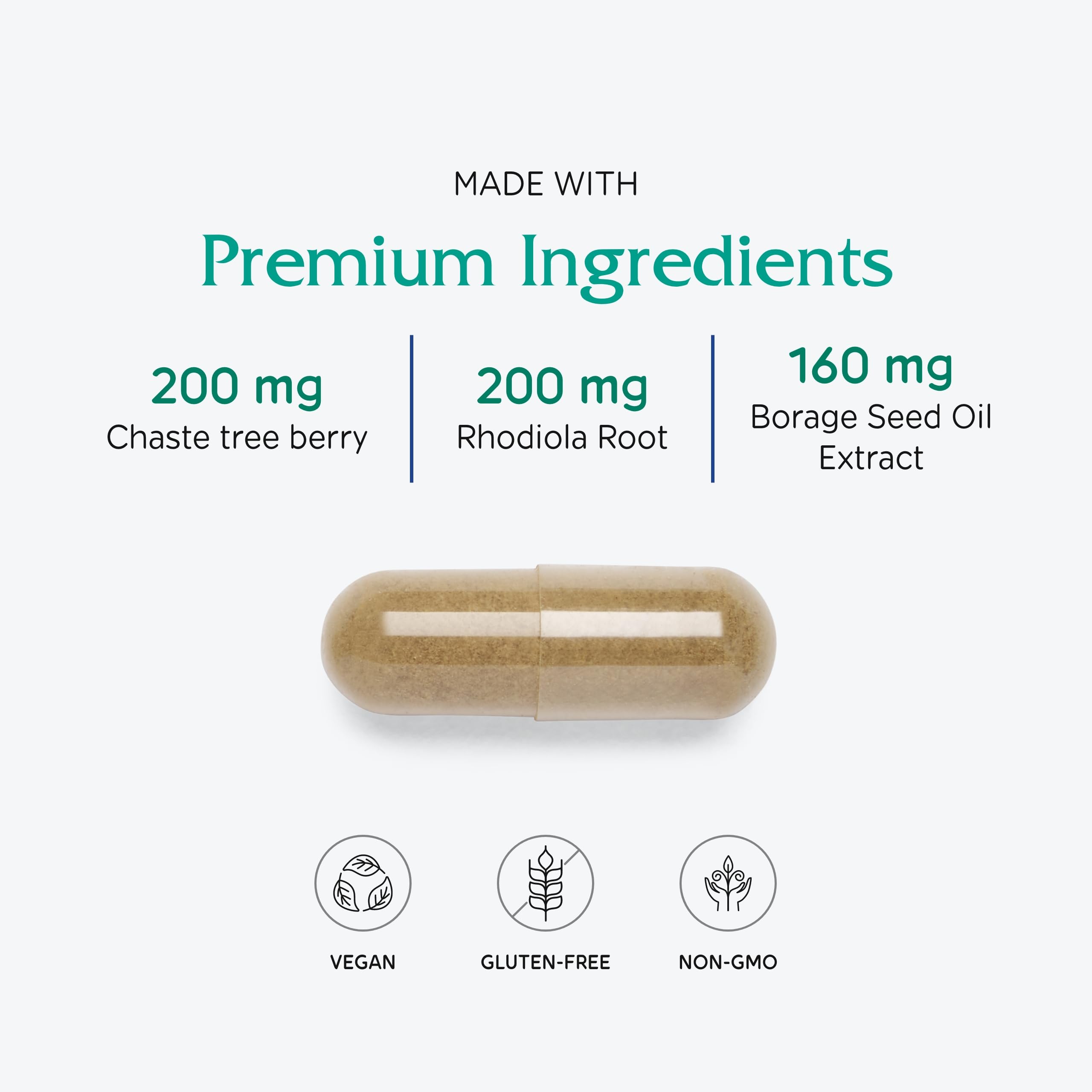 Vitanica Women's Support Supplement 68g with ingredients list
