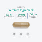 Vitanica Women's Support Supplement 68g with ingredients list