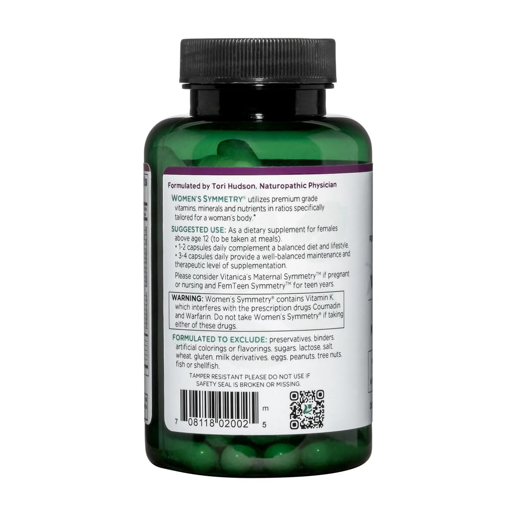 Vitanica Women's Symmetry Multivitamins back view