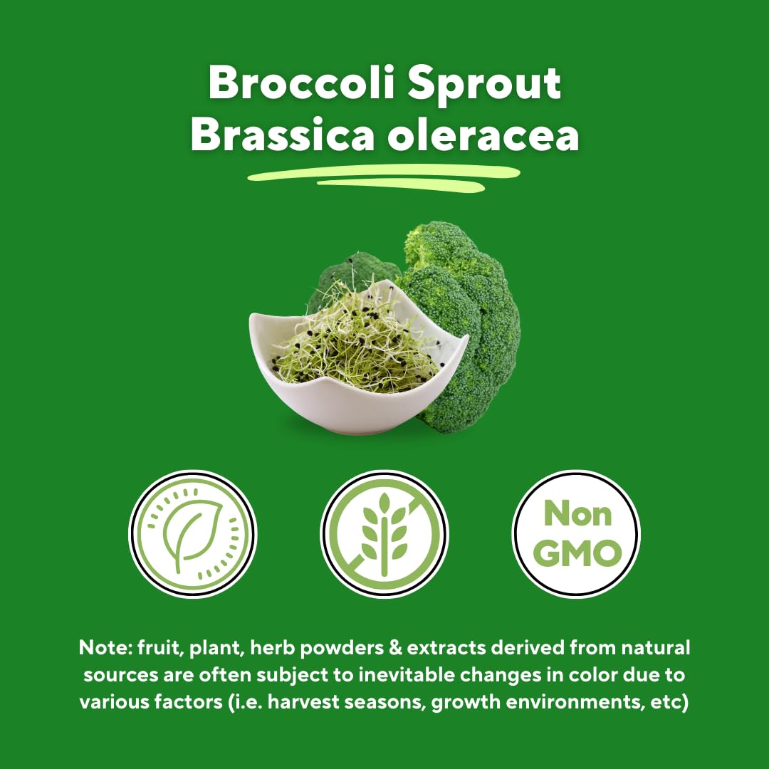 Vitapia Broccoli Sprout Capsule Supplement capsules in hand