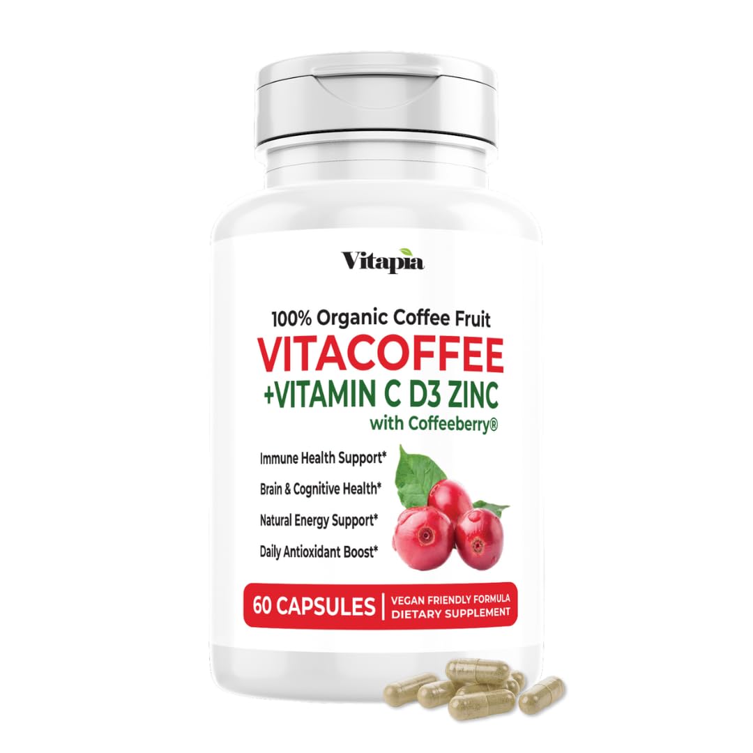 Vitapia Coffee Fruit Caffeine Capsules front view