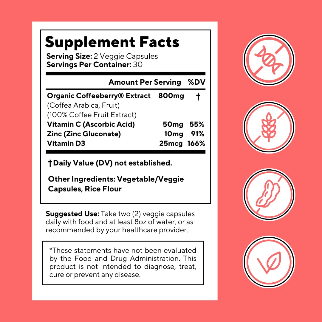 Vitapia Coffee Fruit Caffeine Capsules lifestyle use