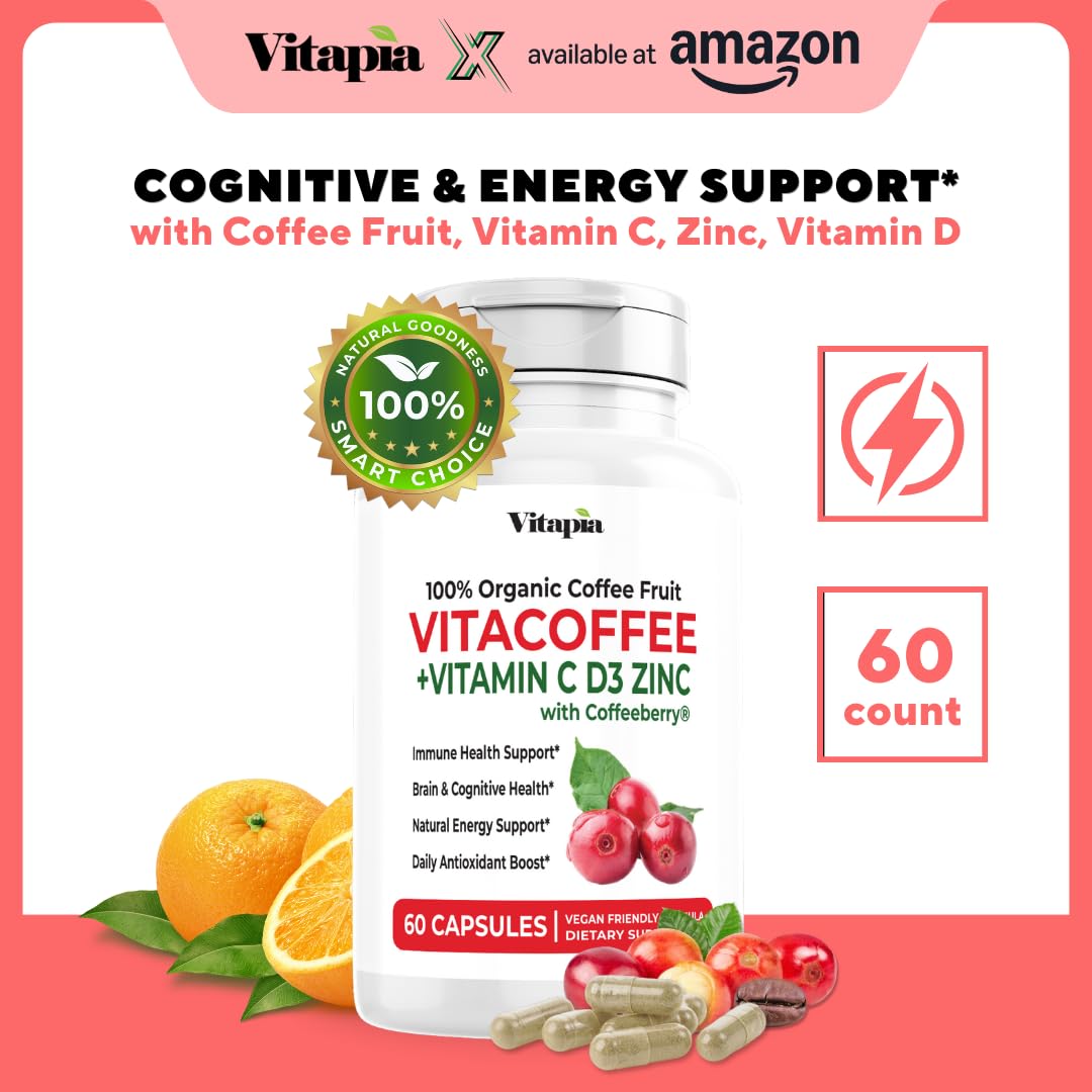 Vitapia Coffee Fruit Caffeine Capsules side view