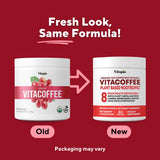 Vitapia Coffee Fruit Caffeine Powder in a glass of water
