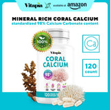 Vitapia Coral Calcium Capsules 1000mg side view