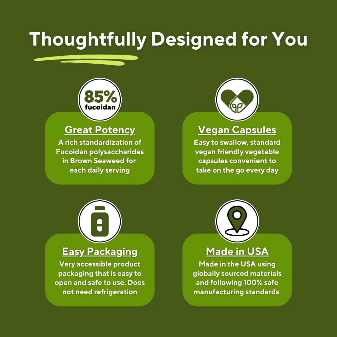 Vitapia Fucoidan 1000mg capsule supplement ingredients list