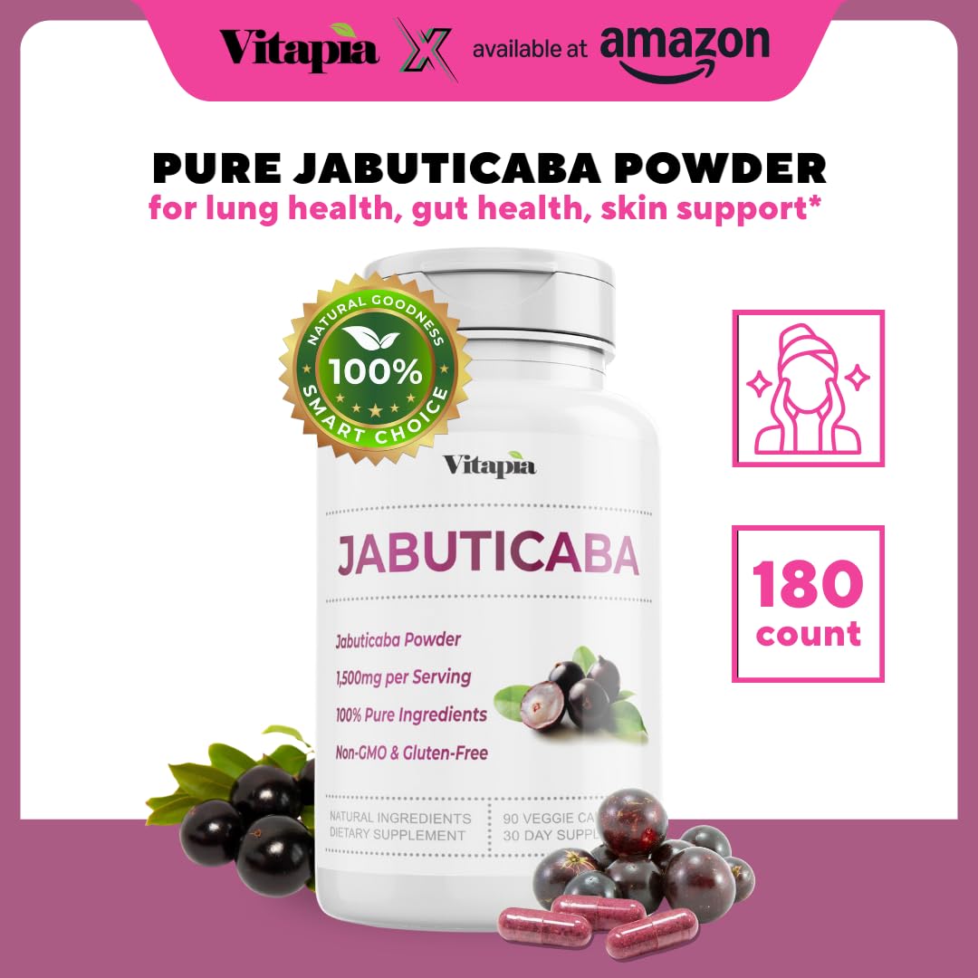 Vitapia Jabuticaba Fruit Powder Capsules side view