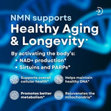 Vitapia NMN Supplement 750mg capsules on a wooden table