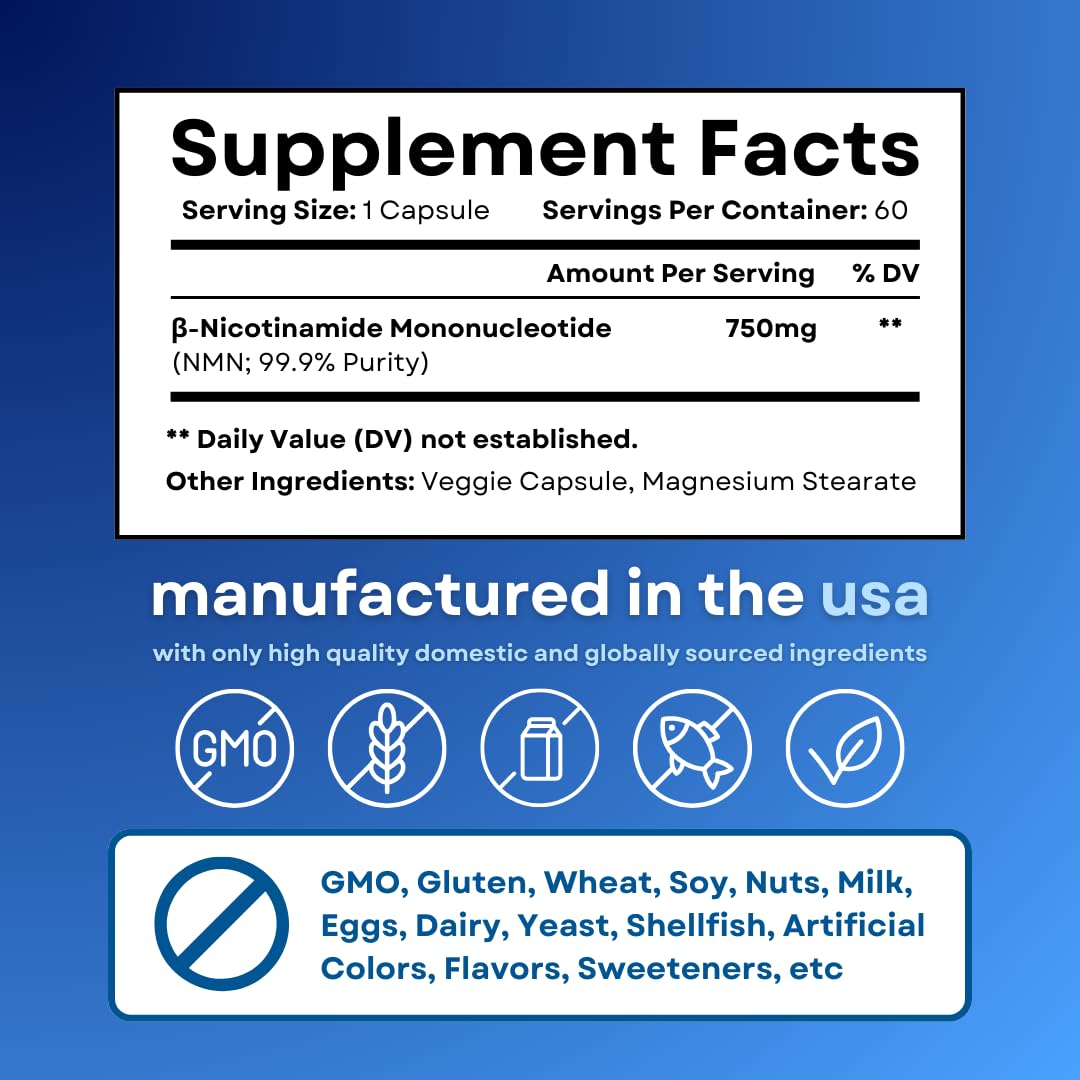 Vitapia NMN Supplement 750mg capsules with a glass of water