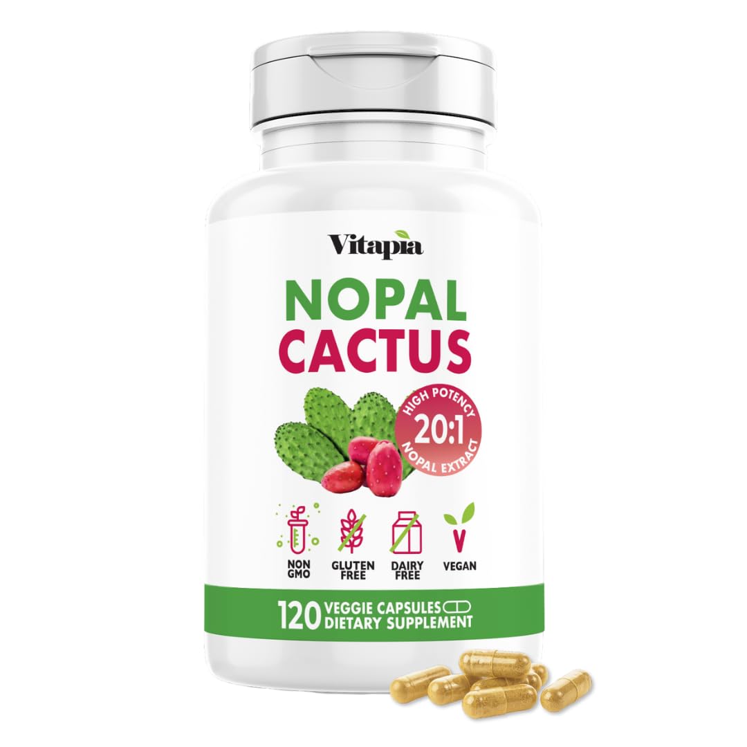 Vitapia Nopal Cactus Capsule Supplement 20:1 Extract front view