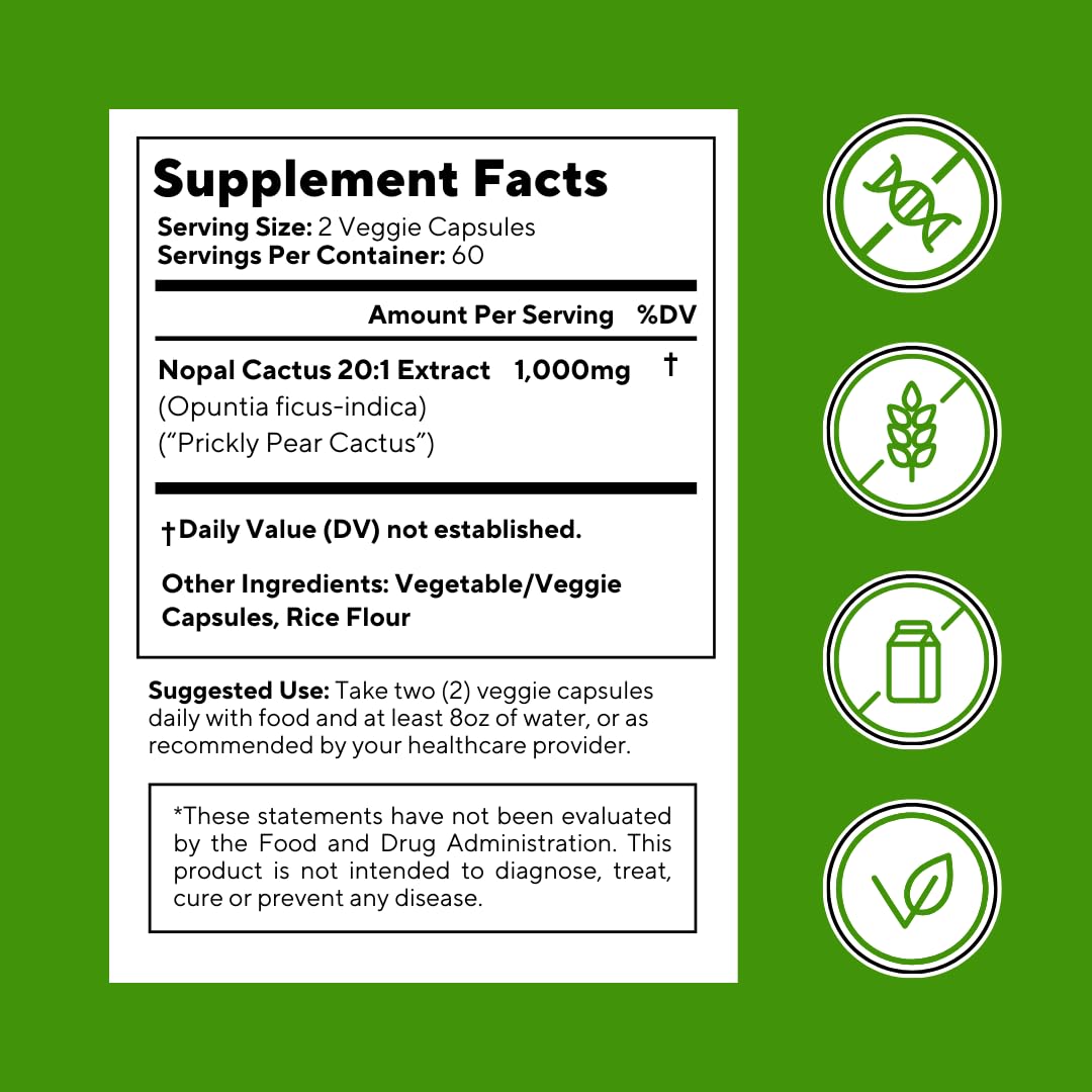 Vitapia Nopal Cactus Capsule Supplement 20:1 Extract lifestyle scene