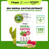 Vitapia Nopal Cactus Capsule Supplement 20:1 Extract side view