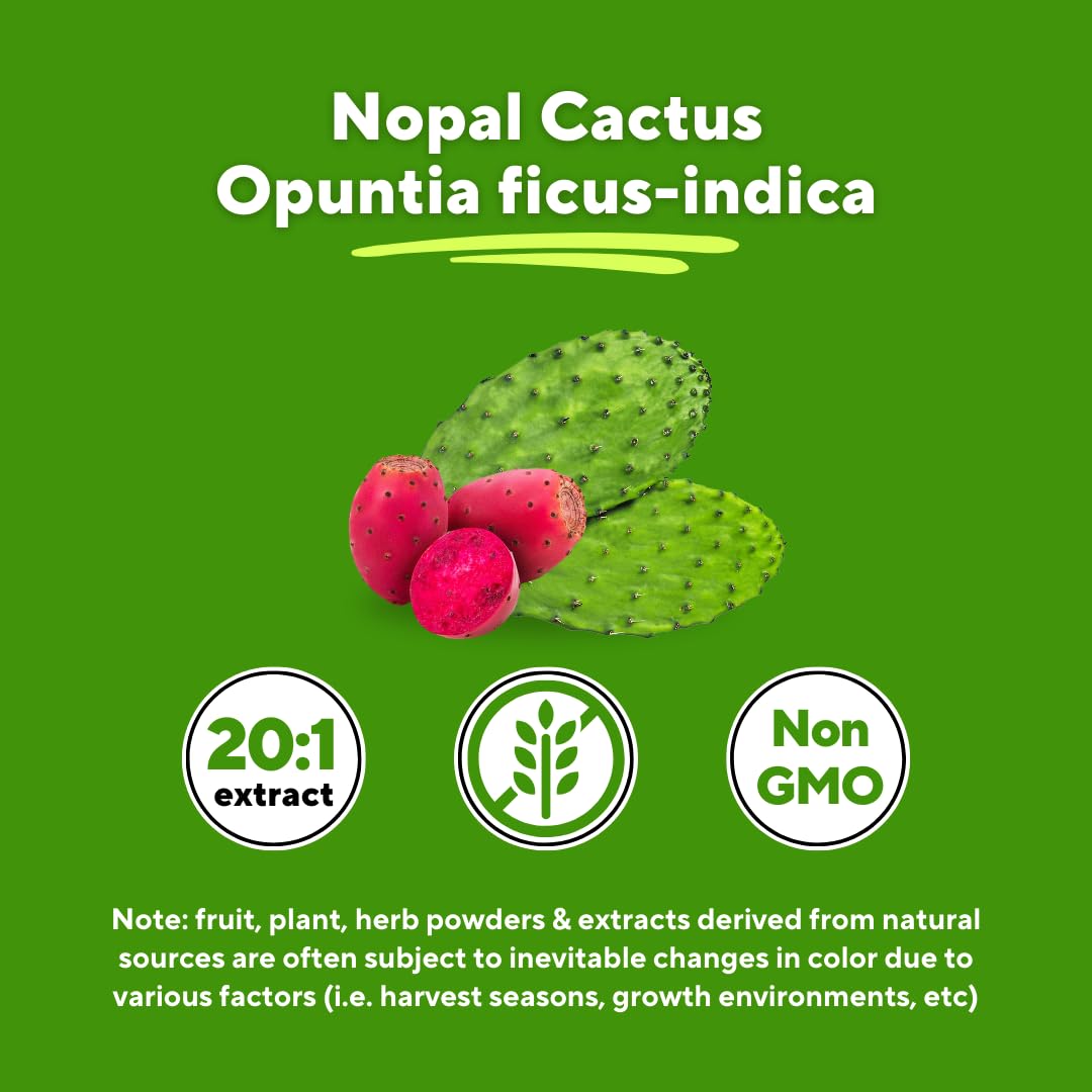 Vitapia Nopal Cactus Capsule Supplement 20:1 Extract with measuring spoon