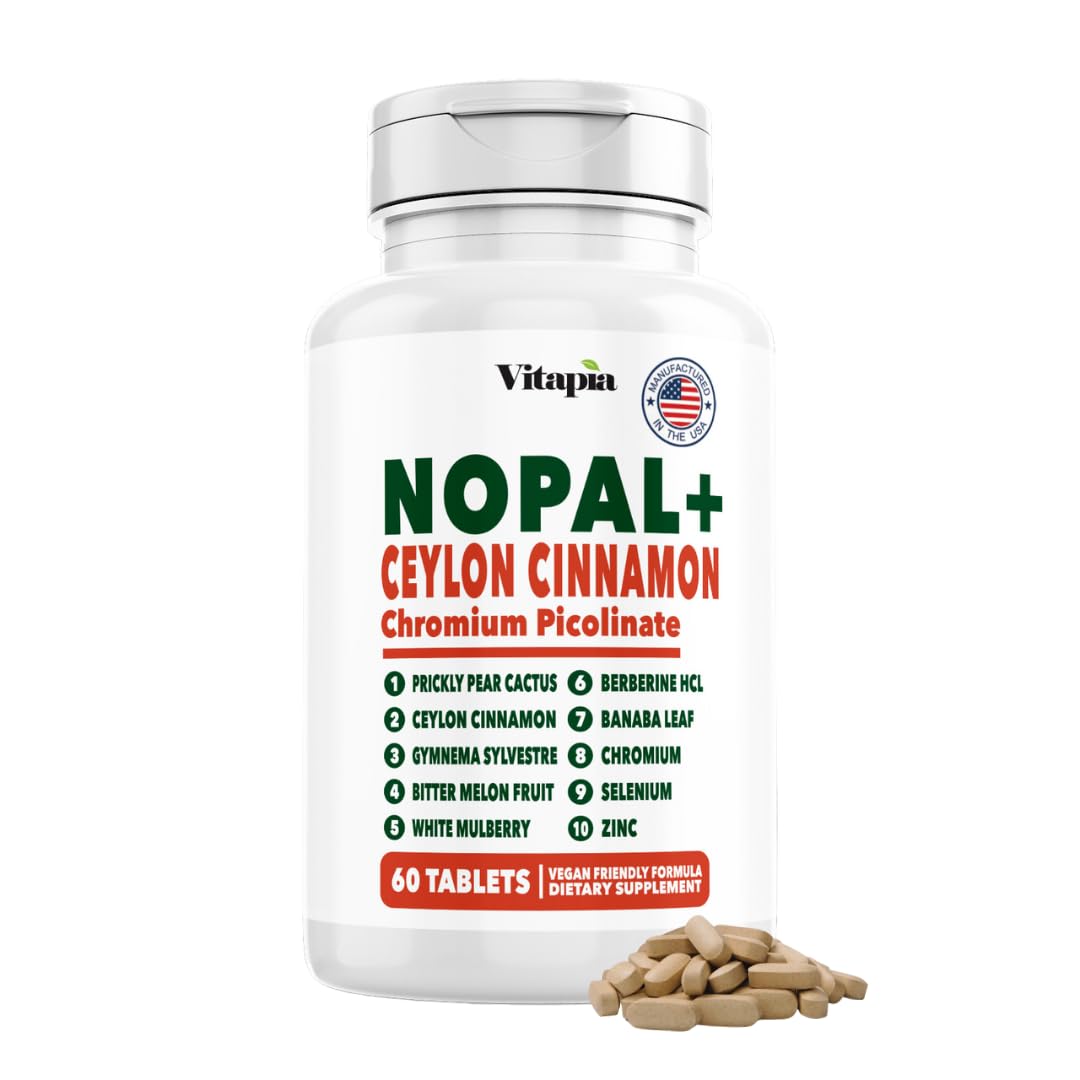Vitapia Nopal Cactus & Ceylon Cinnamon Capsules 60 Count