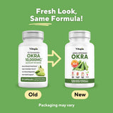 Vitapia Okra Extract Capsule Supplement side view
