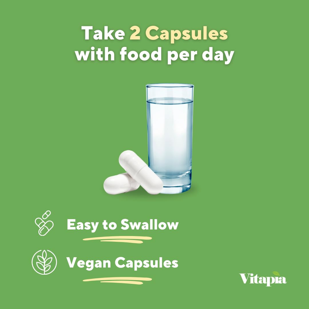 Vitapia Okra Extract Capsule Supplement with measuring spoon