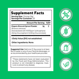 Vitapia Organic Broccoli Sprout Powder container on a kitchen counter