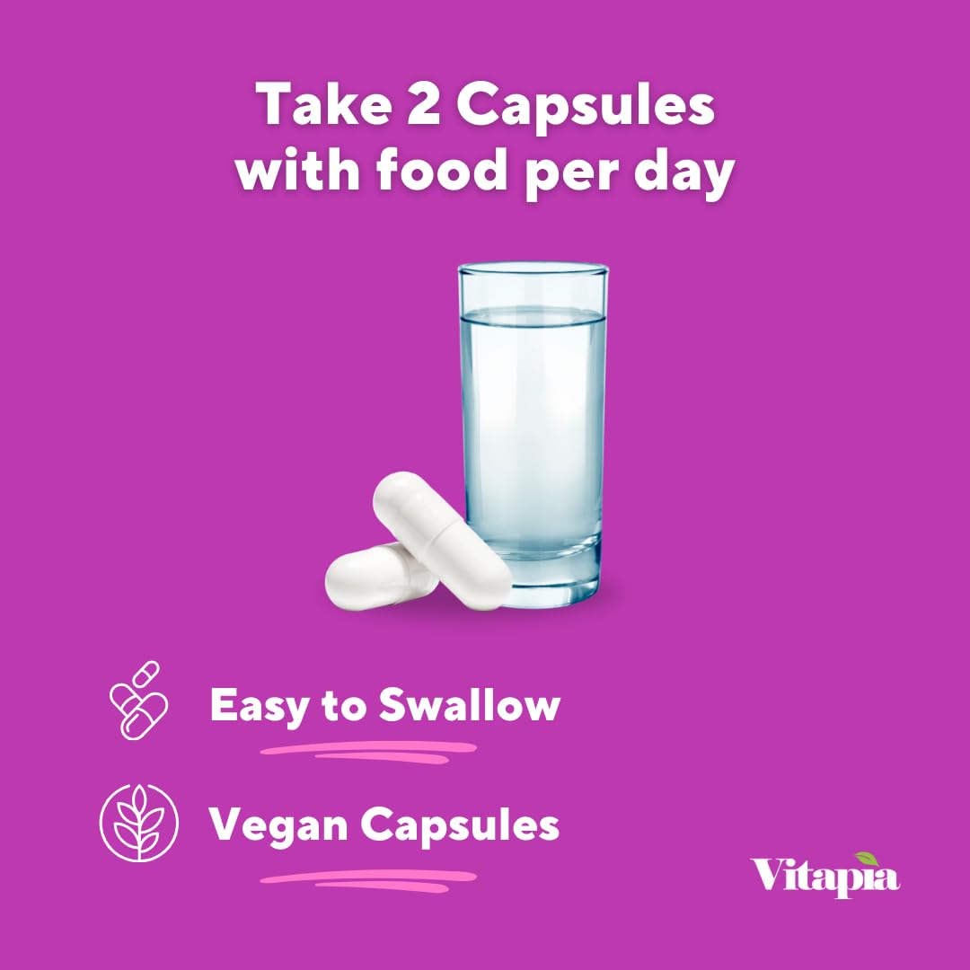 Vitapia Organic Milk Thistle Capsules on a wooden table